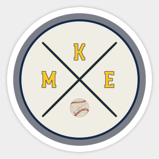 MKE Baseball Sticker